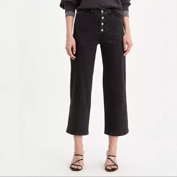 Levi's Denim - Levi’s | NWT mile high cropped wide leg black jean